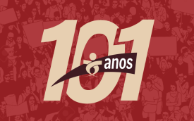 Logotipo dos 101 anos do Sindicato